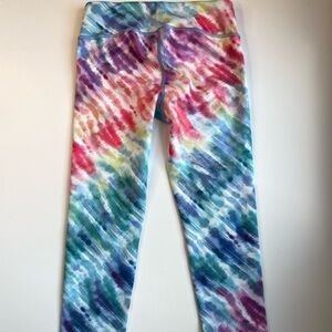 Athleta Girl rainbow leggings